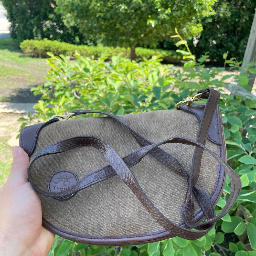 Vintage Sydney S.C.R. Brown Crossbody‎ Shoulder Bag Women's Purse - Picture 4 of 10